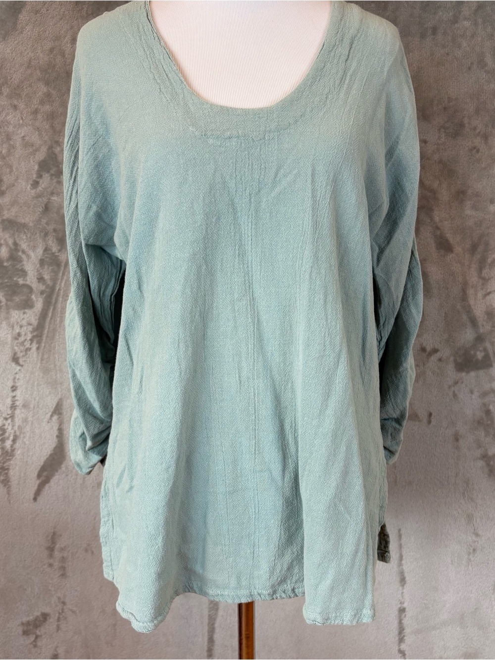 Oh My Gauze Mint Wmn’s Scoop Neck Tunic Top M